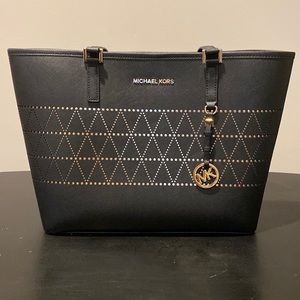 Michael Kors Black Jet Set Carryall Tote